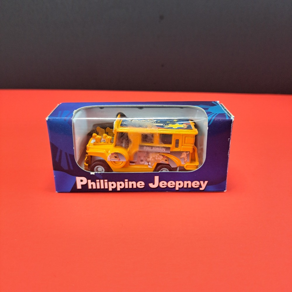 PhilSouvenirs Philippine Jeepney Toy Unisex OS Yellow New Die-Cast Pull Back